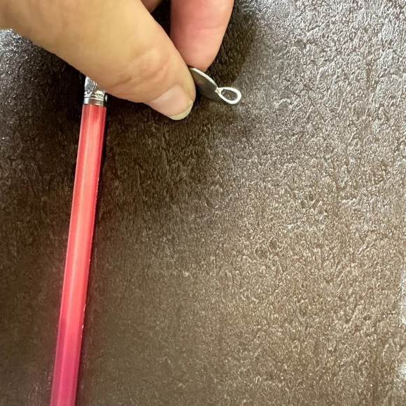 Silver Tone Pewter Initial Monogram M Charm Pendant Necklace - Picture 7 of 7